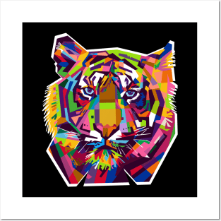 Tiger Pop Art Posters and Art